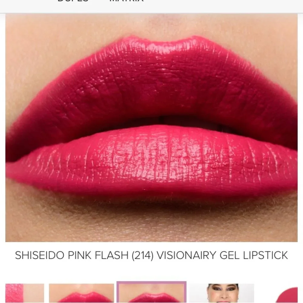 Shiseido Pink Flash 214 Visionary Gel Lipstick Hot Pink Full Size Discontinued